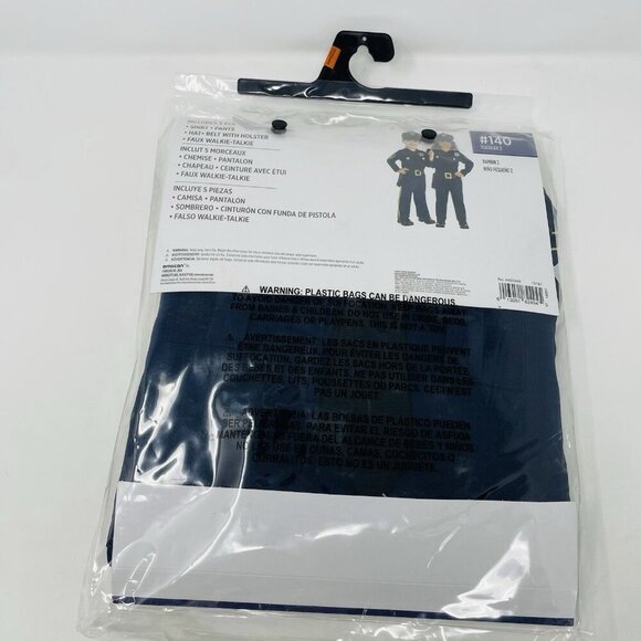 Police Officer Toddler Boys Size 2T Halloween Hero Dress Up Costume in Blue 459 - Picture 4 of 7